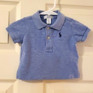 Ralph Lauren light blue polo size 3 months
